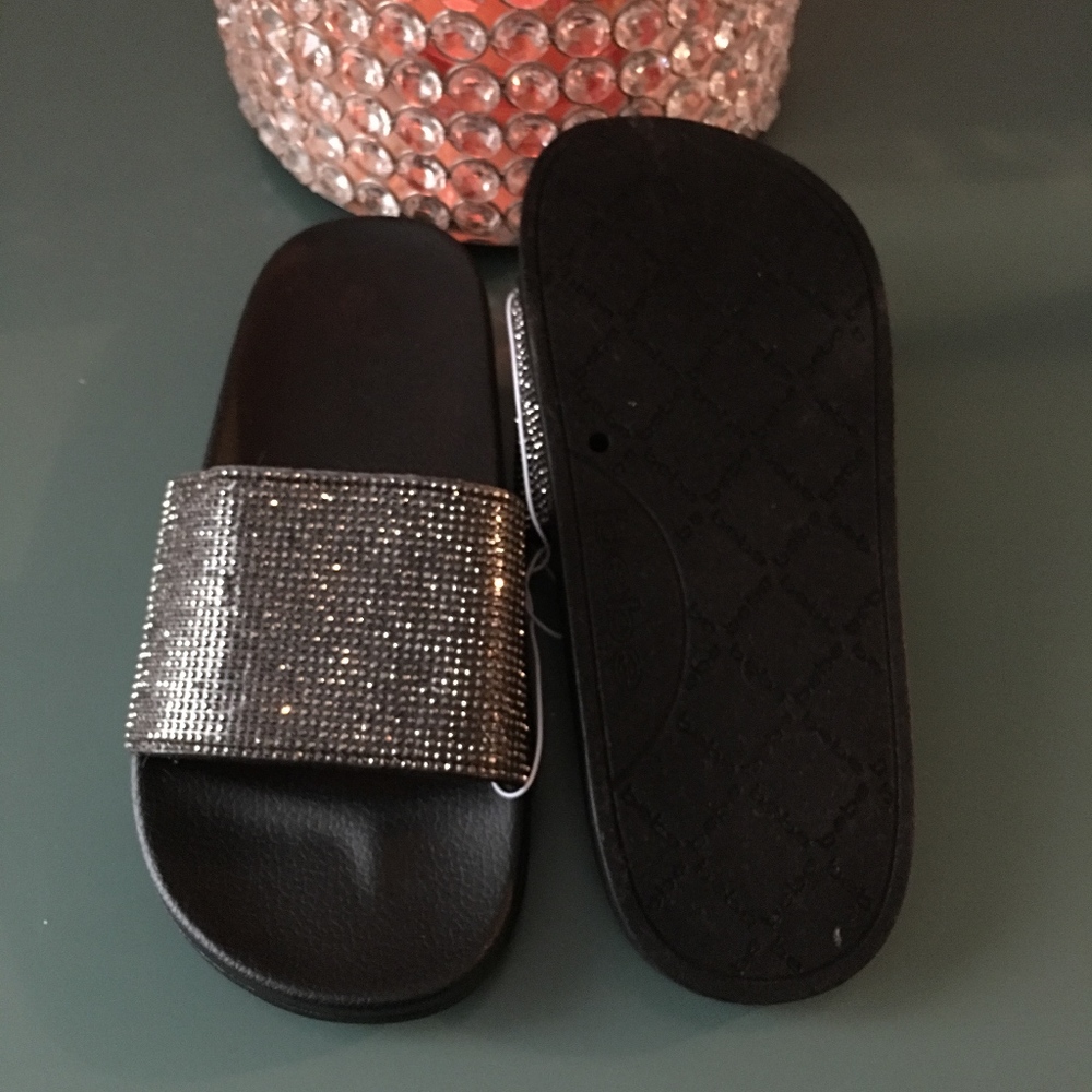 Bebe Rhinestone Sandals - Picture 5 of 8